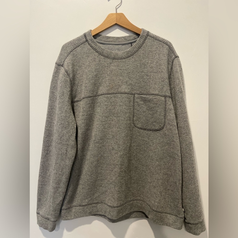 Toad & Co Men’s Wool Blend Long Sleeve Gray Pullover Sweater Size: XL